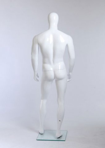 Maniquí Hombre Color Blanco Cabeza Oval